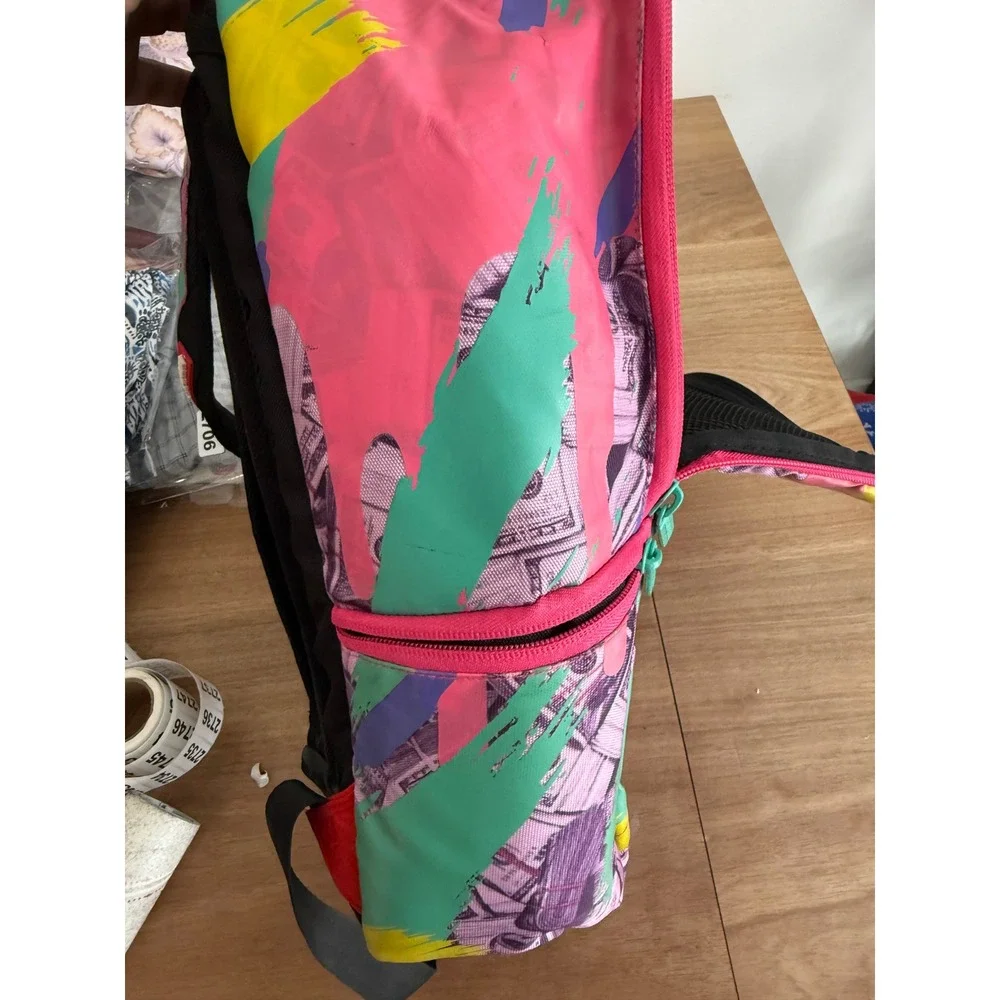 Sprayground Limited Edition Pink Money Paint Drip Backpack Kids School Bag